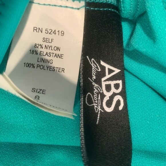 $5 ADD ON ITEM ABS- ALLEN SCHWARTZ TEAL 1 piece Strapless suit - Picture 12 of 12